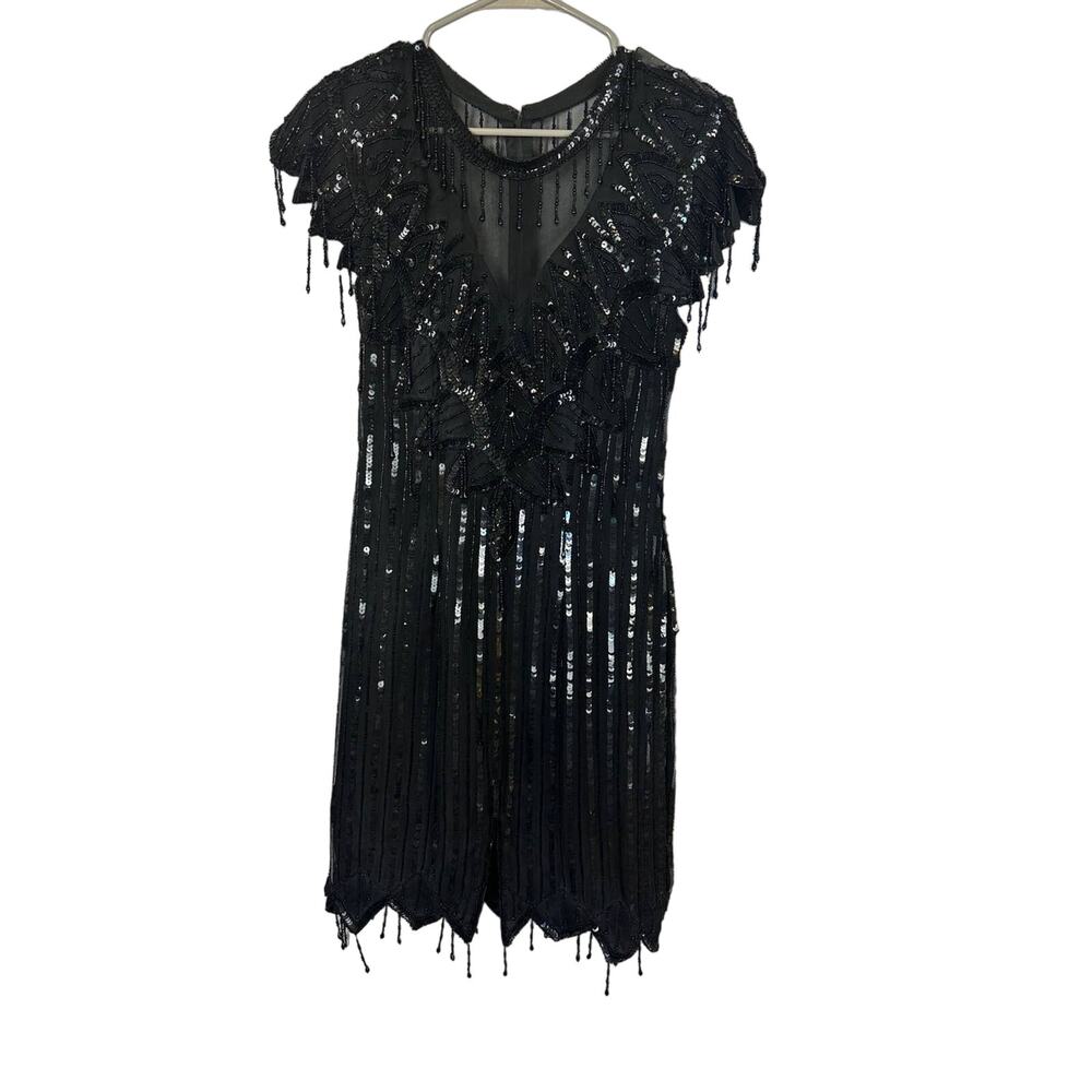 Vintage Silk Beaded Embellished Dress